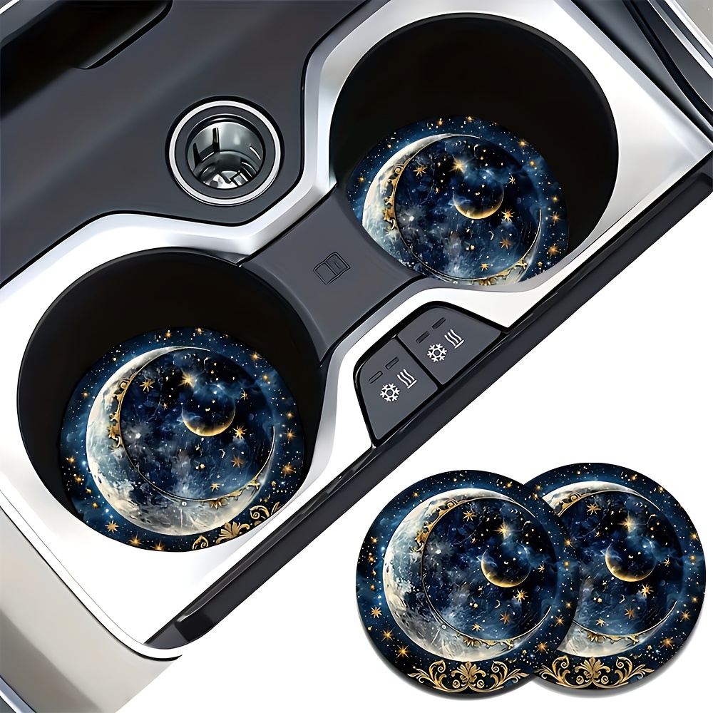 Men Accessories Ideas - 2 sottobicchieri per auto Starry Night