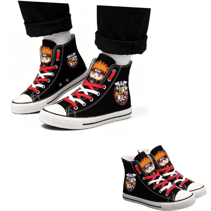Men Accessories Ideas - Scarpe in tela alte Naruto Uzumaki