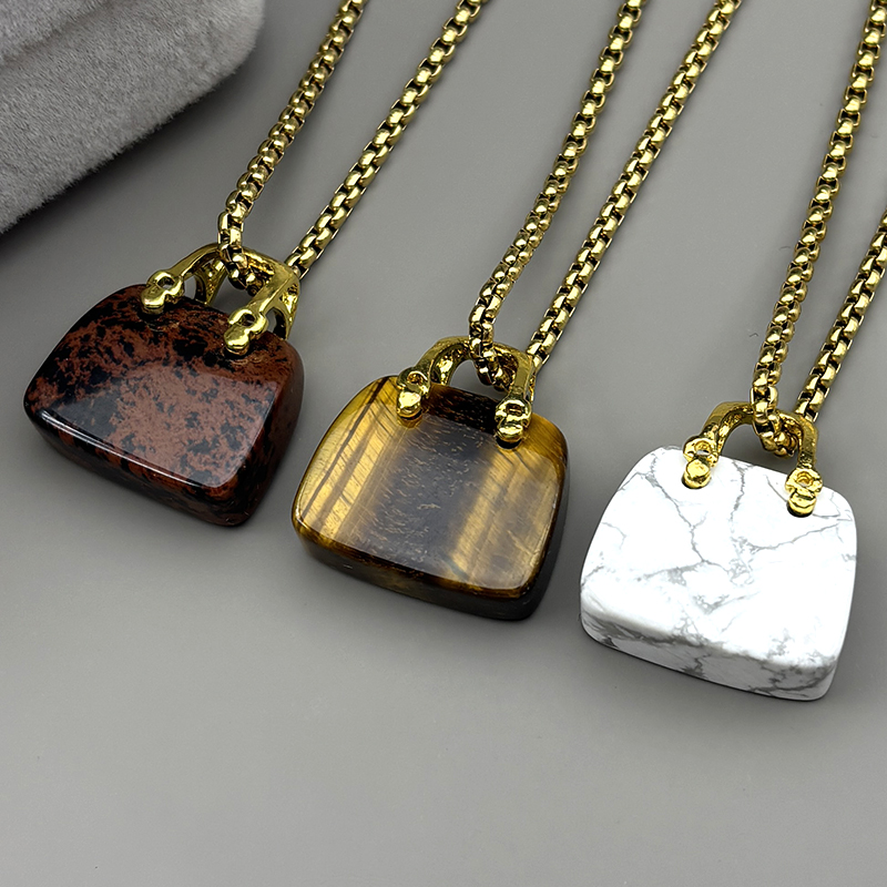 Men Accessories Pendant - Collana con ciondolo borsa moda donna