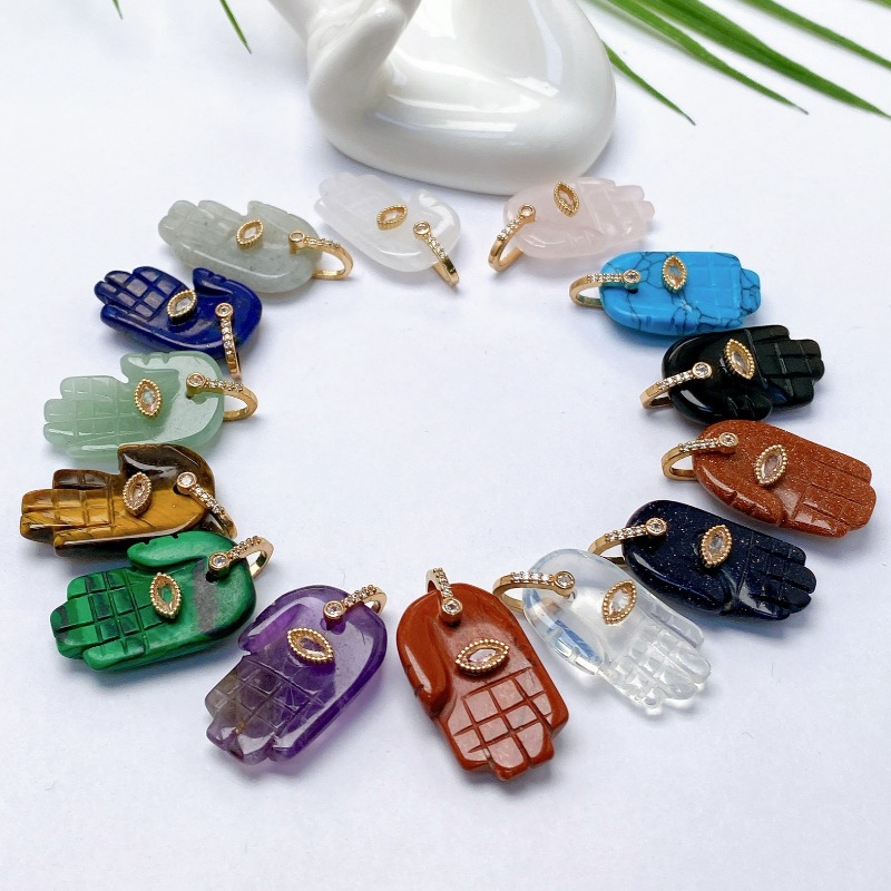 1 pz ciondolo in pietra natura - Men'S Accessories Jewelry Brands recensione e prezzo