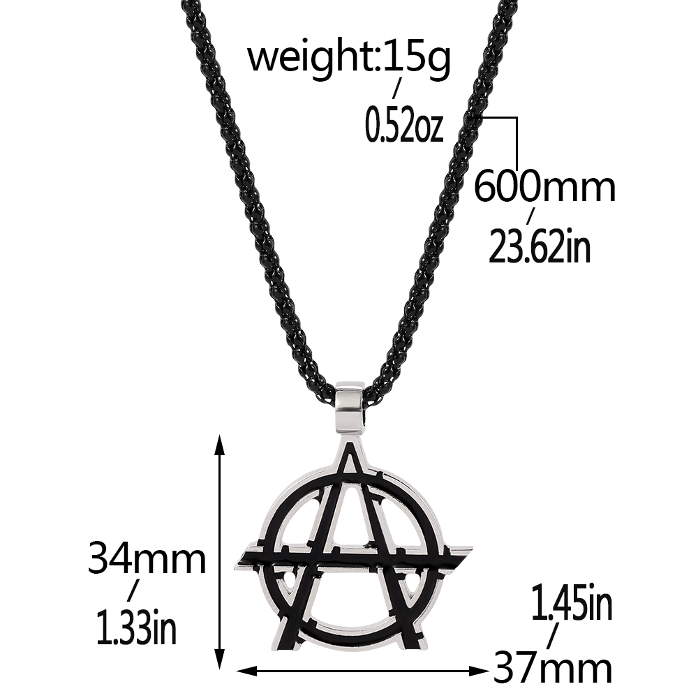 Collana con Simbolo Lettera A  - Men Accessories Pendant recensione e prezzo