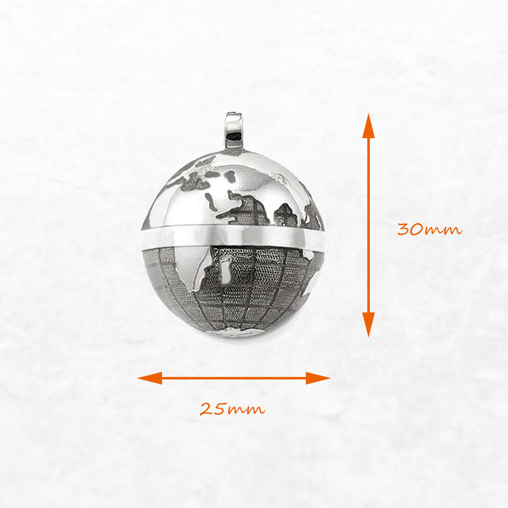 Ciondolo globo grigio, nuoviss - Men'S Accessories Jewelry Brands recensione e prezzo