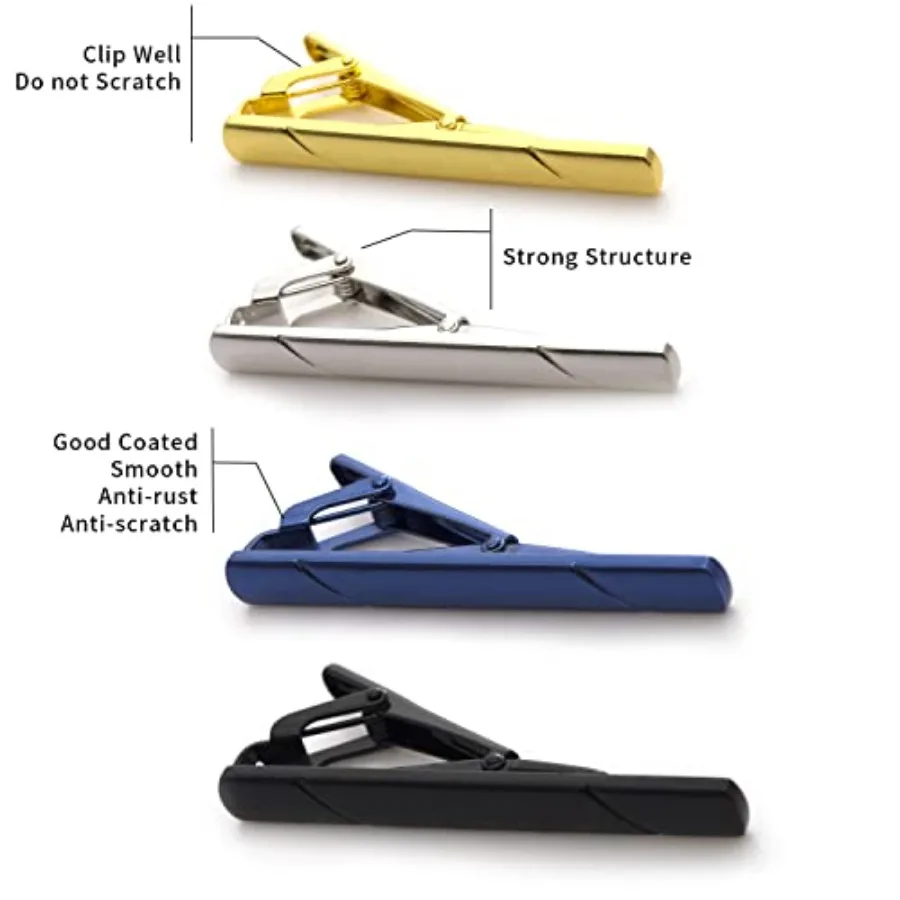 4 fermagli per cravatta da uom - Men Accessories Fashion recensione e prezzo